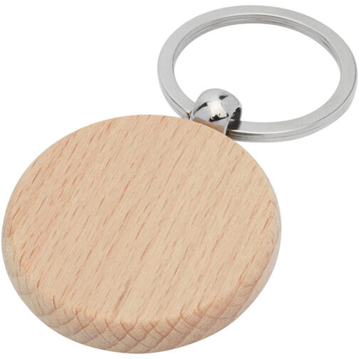 Portachiavi tondo legno faggio