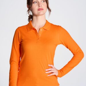 polo donna manica lunga personalizzata POPL200LS